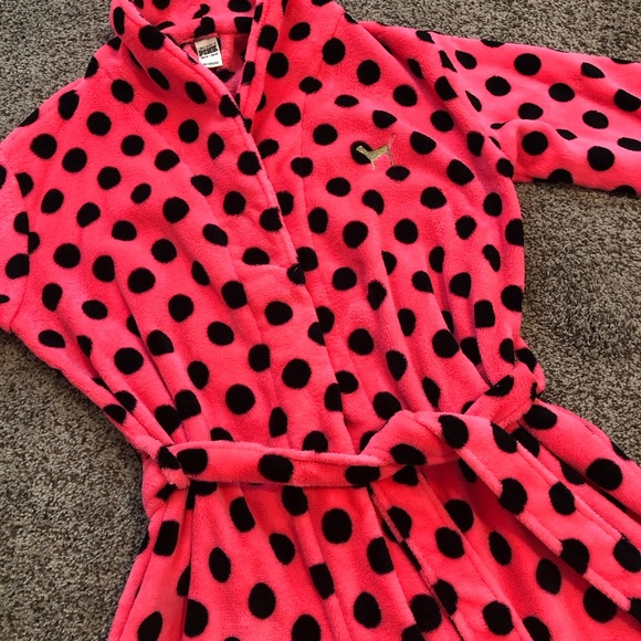 PINK Short Cozy Robe - Picture 5 of 7